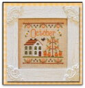 Cottage Of The Month-October・クロスステッチ 図案 チャート 刺繍 手芸*Country Cottage Needleworks*