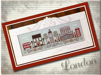 Afternoon In London・クロスステッチ 図案 チャート 刺繍 手芸*Country Cottage Needleworks*