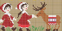 Happy Childhood collection - Christmas time・クロスステッチ 図案 チャート 刺...