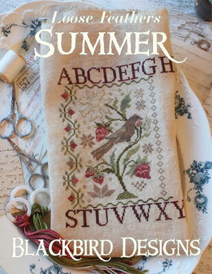 Loose Feathers-Summer (再販)・クロスステッチ 図案 チャート 刺繍 手芸*Blackbird Designs*