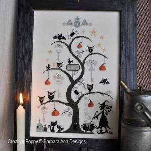 樂天商城 - O Halloween tree・クロスステッチ 図案 チャート 刺繍 手芸*Barbara Ana Designs*