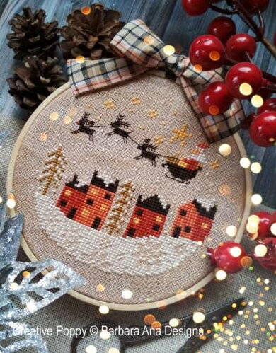 Holy Night・クロスステッチ 図案 チャート 刺繍 手芸*Barbara Ana Designs*