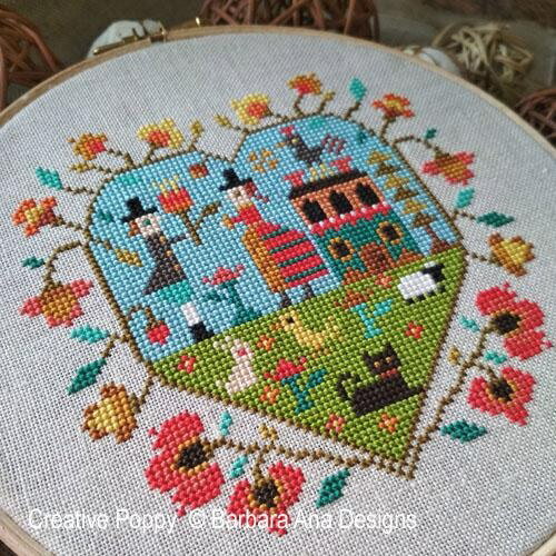 樂天商城 - Spring Heart・クロスステッチ 図案 チャート 刺繍 手芸*Barbara Ana Designs*