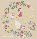 Mother Hens & Chicks・クロスステッチ 図案 チャート 刺繍 手芸*Perrette Samouiloff*ペレット サモイロフ