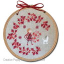 Red Berries Christmas Wreath・クロスステッチ 図案 チャート 刺繍 手芸*Perrette Samouiloff*ペレット サモイロフ