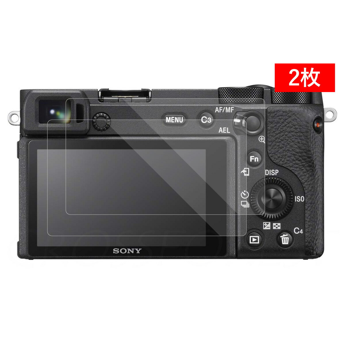 クロスフォレスト SONY α6600 / α6100 / α6500 / α6400 / α5100 用 液晶保護 ガラスフィルム 2枚セット