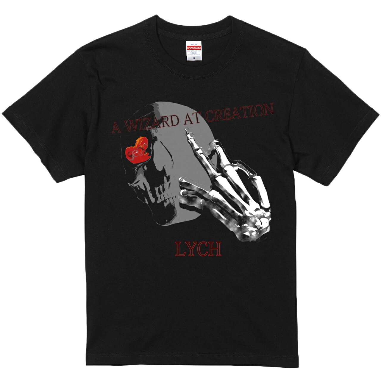 樂天商城 - グラフィック 半袖Tシャツ スカル 薔薇 ローズ クルーネック プリント メンズ レディース ユニセックス 黒 ブラック