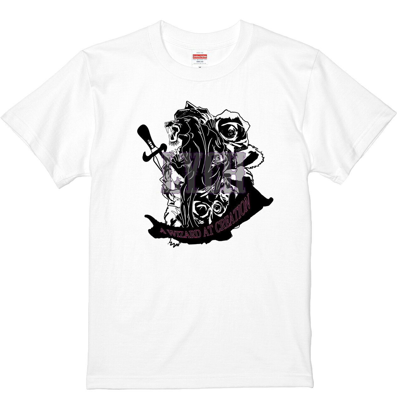 樂天商城 - グラフィック 半袖Tシャツ 薔薇 ローズ 花柄 クルーネック プリント メンズ レディース ユニセックス 白 ホワイト