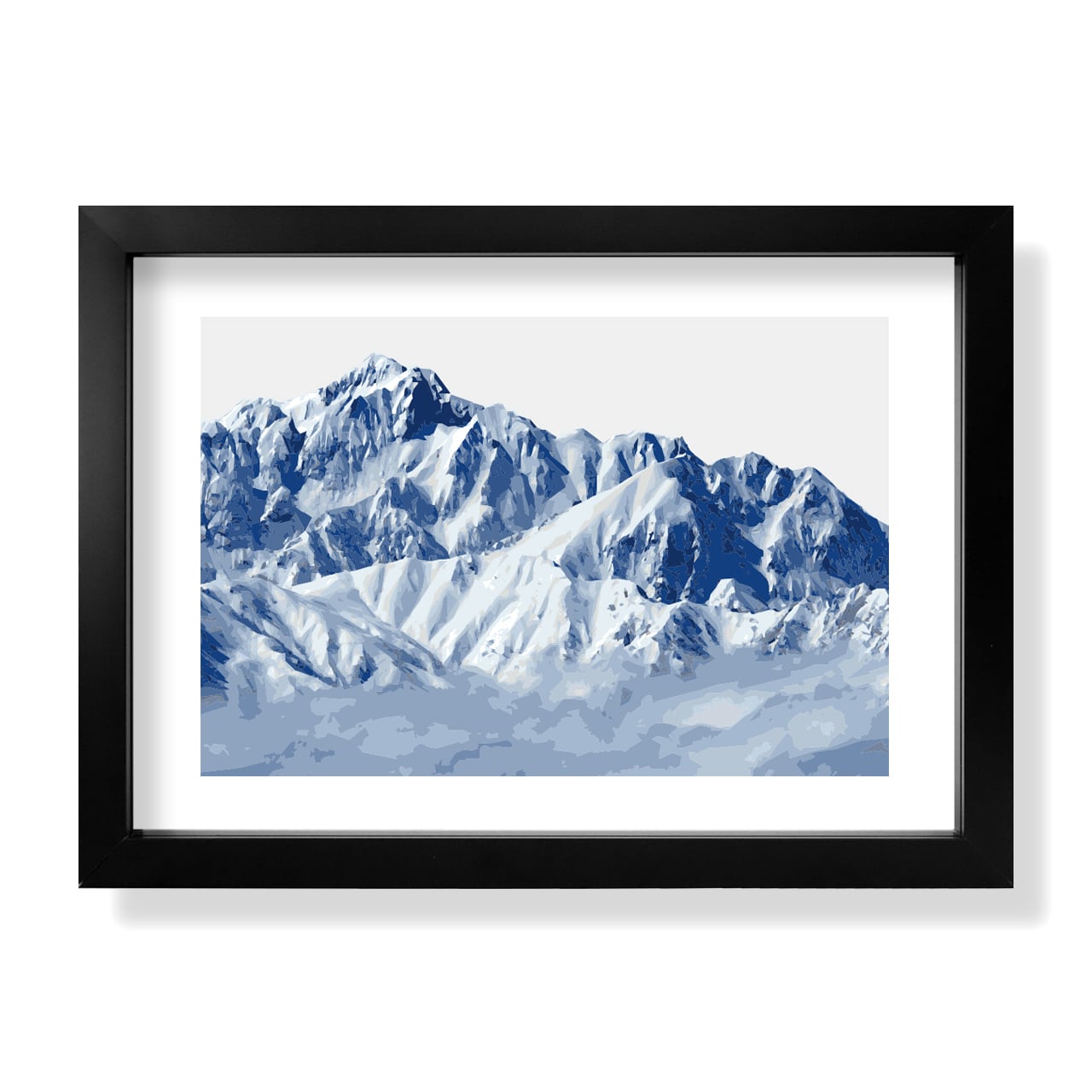 Rakuten - 剣岳 剱岳 ポスター A4 A3 A2 A1 イラスト アート 山 登山 アウトドア フレームなし art007