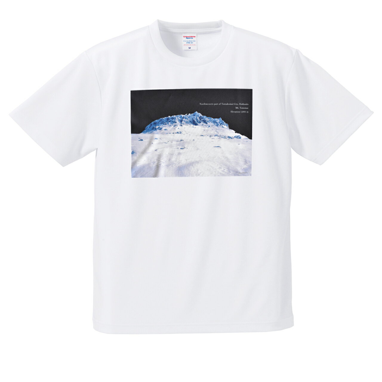 Rakuten - 樽前山 Tシャツ 北海道 半袖Tシャツ 登山 山Tシャツ 吸水速乾 ドライTシャツ メンズ レディース アウトドア 山好き プレゼント 白 ホワイト