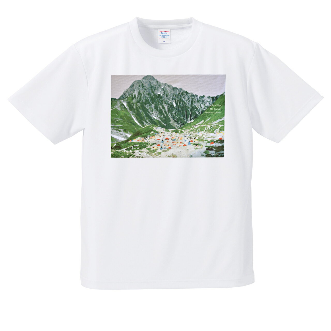 Rakuten - 剱岳 Tシャツ 半袖Tシャツ 登山 山Tシャツ 吸水速乾 ドライTシャツ メンズ レディース アウトドア 山好き プレゼント 白 ホワイト