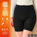 【期間限定!Max10%OFFクーポン!2日9:59迄】 【温活本舗】裏シャギー 腹巻きパンツ 吸湿発熱 カプサイシン成分配合 裏起毛 ふんわり あったか ストレッチ 160デニール 冷え対策 寒さ対策 防寒 蓄熱 保温 厚手 M L LL レディース スパッツ ショート丈