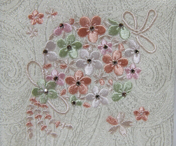 名前旗 刺繍仕上 雛人形 桃の節句 女の子用 はなまり 3667 特小 高さ31cm ベージュ...