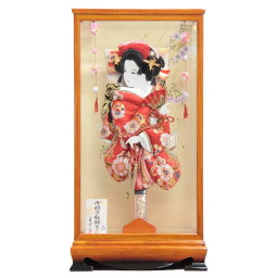 羽子板 ケース入り 花小町振袖 道成寺 15号 高さ62cm hg15-1005 新栄華 王朝塗ケース hk15-1004 (231ha1095) 正月飾り