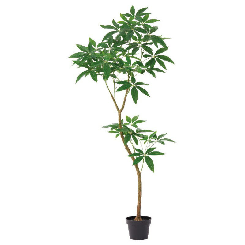 人工観葉植物 パキラ （ポット付き） グリーン 高さ150cm （P275-a51111) （代引き不可） インテリアグ..