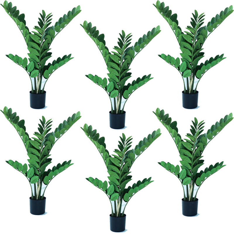 乐天商城 - 人工観葉植物 ザミオクルカス ポット 70（6個入り）992750 観葉植物 （代引き不可） インテリア フェイクグリーン 造花 WREATH （p31）