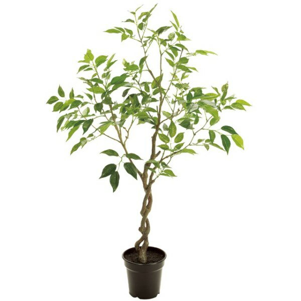 人工観葉植物 ファイカスツリー ポットミニ 高さ90cm （P192-fg5830) （代引き不可） インテリアグリーン フェイクグリーン