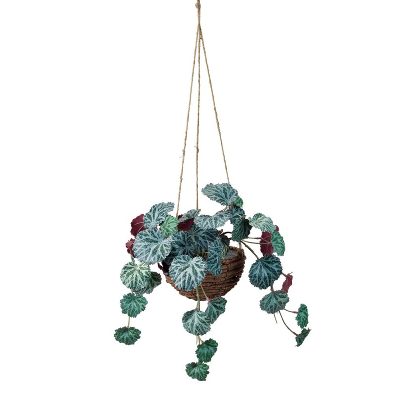 人工観葉植物 ユキノシタ ハンギング 光触媒加工 高さ30cm （P189-zv2012) （代引き不可） インテリア..