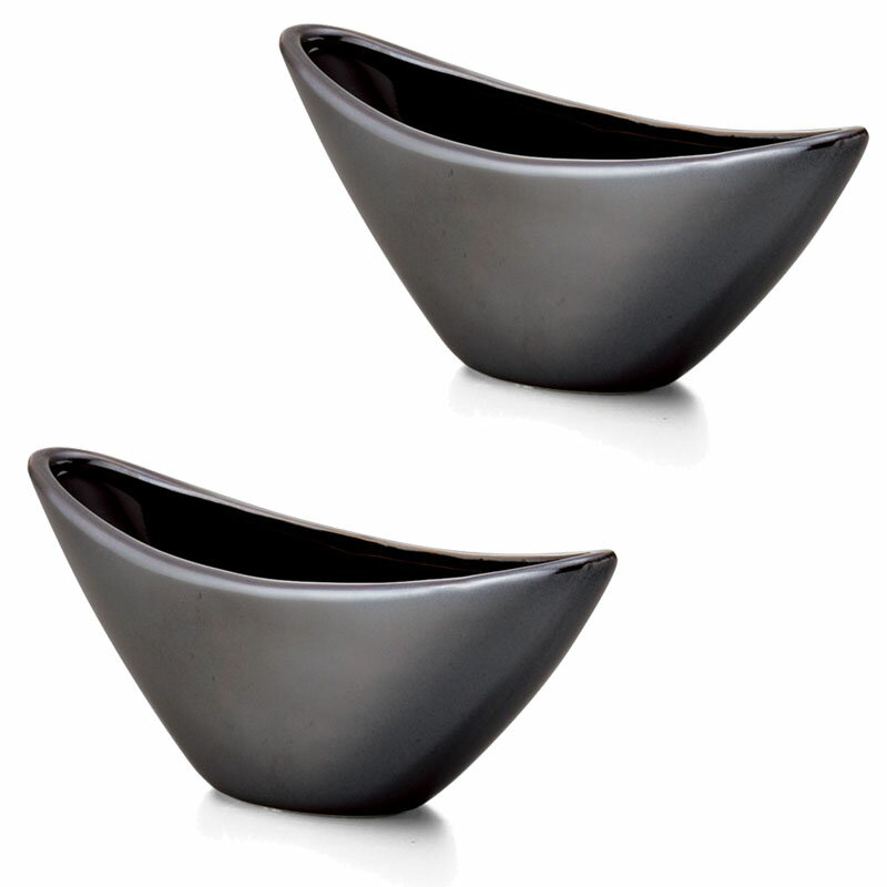 花瓶 フラワーベース Ceramic Display Japanesque ジャパネスク pearl black （2個入り） [155-062-820] [p85] ストーンウェア （代引き不可） インテリア ディスプレイ