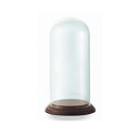 花瓶 フラワーベース Glass Gift Wood dome stand ウッド ドーム スタンド dark brown ガラスドーム付き (1個入り) [6...