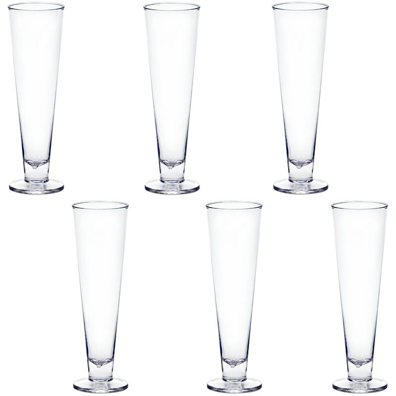 グラス型ベース Polycabonate PC pilsner ピーシーピルスナー clear （6個入り） [940-004-000] [p142] ポリカーボネート （代引き不可） キッチン インテリア ディスプレイ