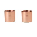 花・観葉植物用ポット ラーケルシリンダー 9 コッパー metal (2個入り) 33055 鉢タイプ (代引き不可) ミニ鉢カバー FARM (p145)