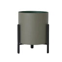 花・観葉植物用ポット ニコラ 11 G metal (1個入り) 33066 スタンド付 (代引き不可) スタンド鉢カバー FARM (p133)