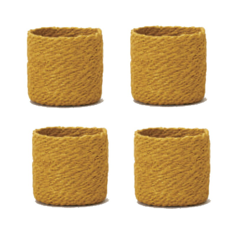 花・観葉植物用ポット ジュートポット イエロー 12 Y natural （4個入り） 39050 バスケット （代引き..