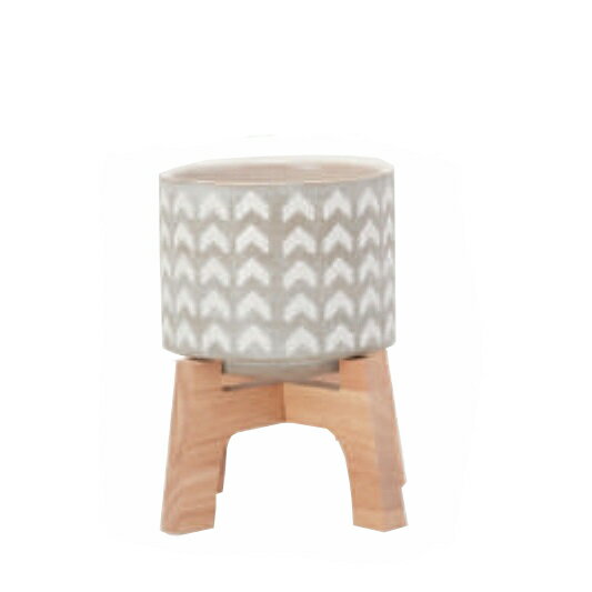 花・観葉植物用ポット エステル 13 &スタンド ceramic （1個入り） 40005 スタンド付 （代引き不可） ..