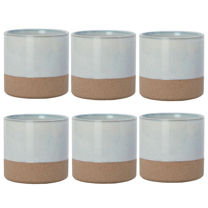 花・観葉植物用ポット ハンナ 13 W ceramic （6個入り） 40100 鉢タイプ （代引き不可） ミニ鉢カバー ..