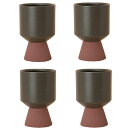 花・観葉植物用ポット スヴェア 20 H ceramic （4個入り） 40112 鉢タイプ （代引き不可） 小型鉢カバー FARM （p39）