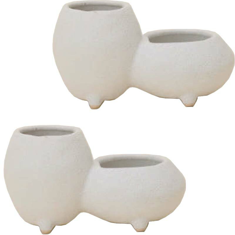 花・観葉植物用ポット シスコ 12 ceramic （2個入り） 40159 鉢タイプ （代引き不可） 小型鉢カバー FA..