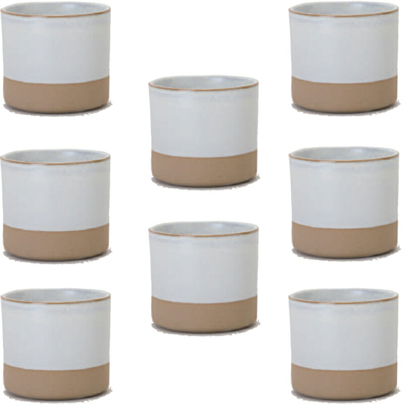 花・観葉植物用ポット ハンネ 9 W ceramic （8個入り） 40192 鉢タイプ （代引き不可） ミニ鉢カバー F..