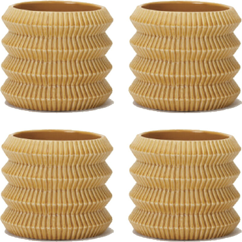 花・観葉植物用ポット レギナ 12 Y ceramic （4個入り） 41027 鉢タイプ （代引き不可） ミニ鉢カバー ..