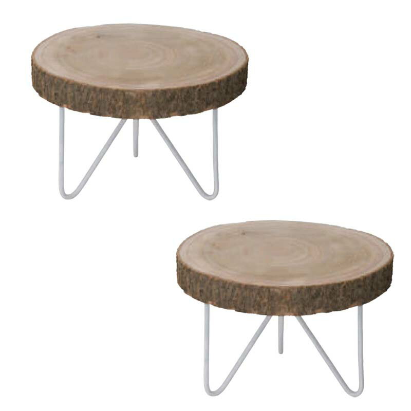 花・観葉植物用ポット ウッドスライス スタンド 17 stand （2個入り） 50015 テーブルタイプ （代引き..