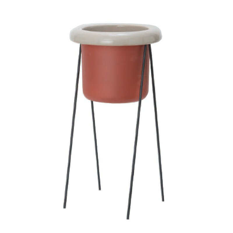 花・観葉植物用ポット ノーラ 51 W +スタンド ceramic （1個入り） 77151 スタンド付 （代引き不可） ..