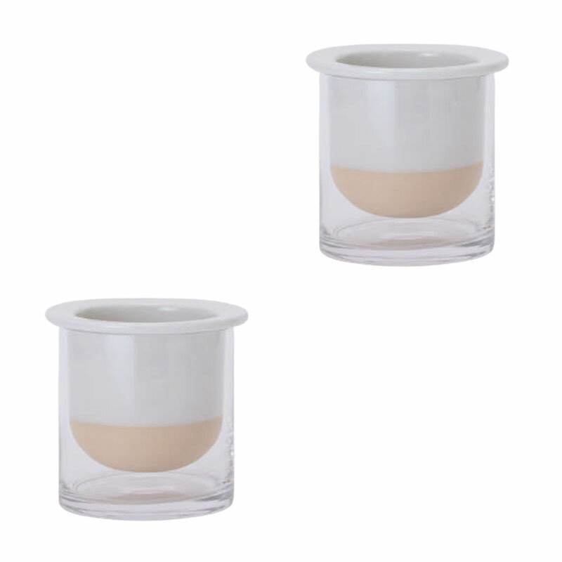 花・観葉植物用ポット ボタニカルソーク 11 CC glass （2個入り） 93133 ガラス （代引き不可） ミニポ..