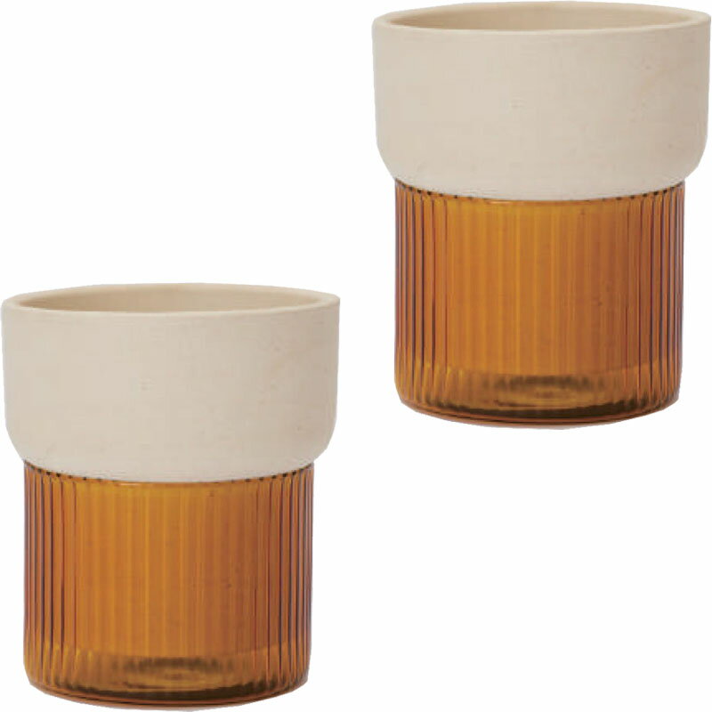 花・観葉植物用ポット ボタニカルソーク NA glass （2個入り） 93236 ガラス （代引き不可） ミニポッ..
