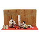 雛人形 立雛 親王平飾り 平安絵巻 京十番 hn262 hs38 幅86cm 屋久杉金彩松屏風 赤毛せん付 2人 (24hina-ya-to0038) ひな人形...