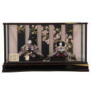 雛人形 親王ケース入り 龍翠 有職 京十一番 雲立涌 向い鶴(紫)11-s3013 hn226 hs447 幅64cm 逸品ケース 2人 (24hina-ya-...
