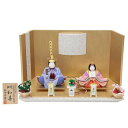 雛人形 木目込み 親王平飾り 賢一 以和喜 小宮小紋 NO.7 hn252 hs547 幅45cm S-61セット 照明付屏風 2人 (24hina-ya-to...