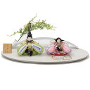 雛人形 親王平飾り 手まり雛 ころろ いちご hn140 hs697 幅55cm モニュメントTAWAMI 花 大 MIROKU白 2人 (24hina-ya-...