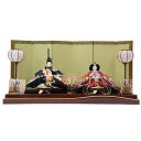 雛人形 親王平飾り 雛ごよみ 小十番 金襴刺繍 桜 hn125 hs1807 幅80cm 緑和紙六曲屏風 (24hina-ya-to1811) ひな人形 雛祭