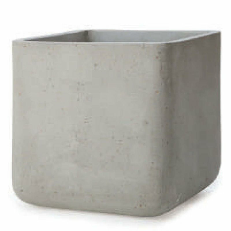 花・観葉植物用ポット コーテス キューブ L 46/B セメント（1個入り）ct-002b15e [KTp151] 大型プランター （代引き不可）ホテル・オフィスビル・店舗 インテリア エクステリア