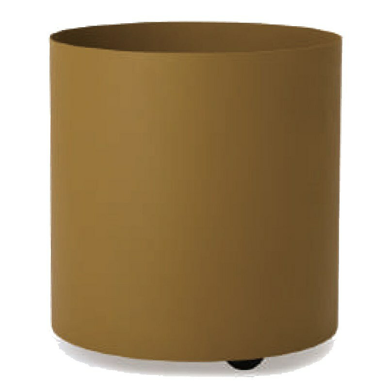 花・観葉植物用ポット フェルム シリンダー キャスター付き M 33/A マスタードイエロー（1個入り）fe-7..