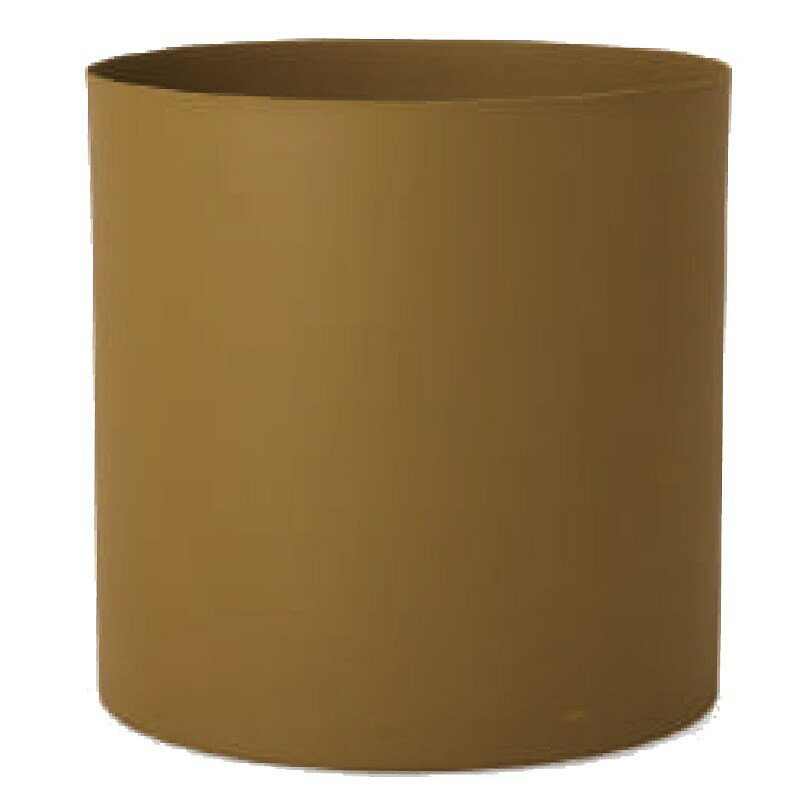 花・観葉植物用ポット フェルム シリンダー M 31/A マスタードイエロー（1個入り）fe-701y10e [KTp203]..