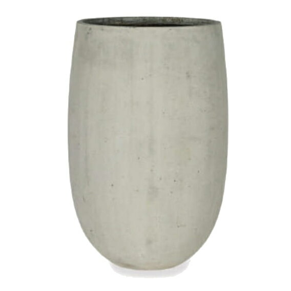 花・観葉植物用ポット ファイバーストーン アウリガ M 40/B アンティークホワイト（1個入り）fs-aa3w40..