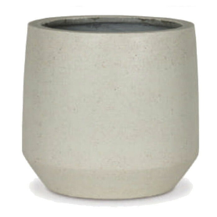 花・観葉植物用ポット ファイバーストーン パボ ミドル L 53/D オフホワイト（1個入り）fs-pv2w53e [KT..