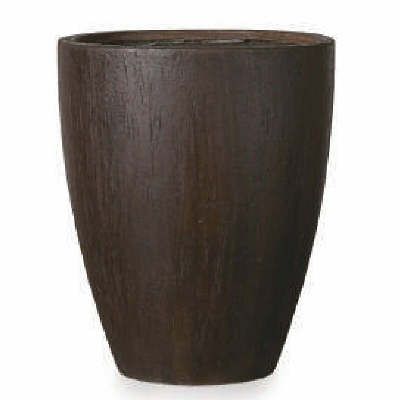 花・観葉植物用ポット ファイバーストーン カプリ ベアルート M 36/A ブラウン（1個入り）fs-r03c36e [..