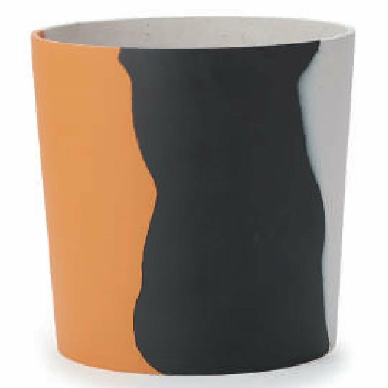 花・観葉植物用ポット ホルスト プライマ 鉢カバー M 10号/A 白 / 黒 / 黄（1個入り）ho-r02y10v [KTp6..